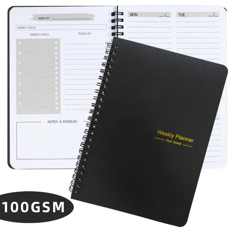 Non-Dated Trip Planner 2024 Weekly Diary 2024 Planner Diary 2025 Diary 2025 Weekly A5 English Notebook Notepad Office Business, etc.