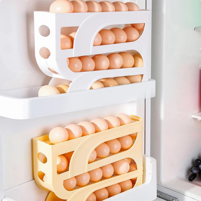 Household Automatic Rolling Egg Storage Box