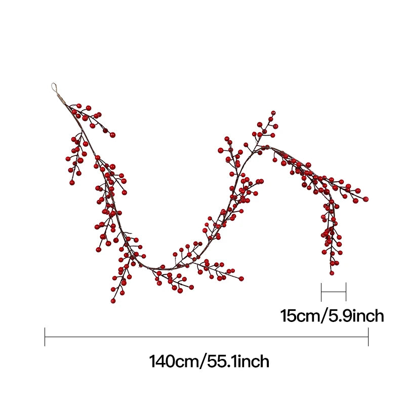 Faux Red Berry Garland