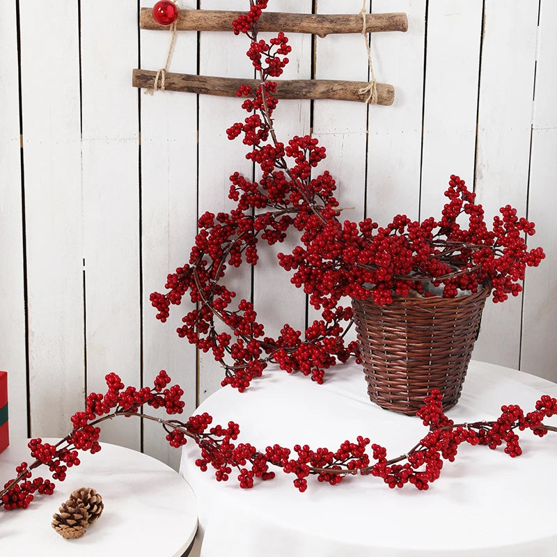 Faux Red Berry Garland