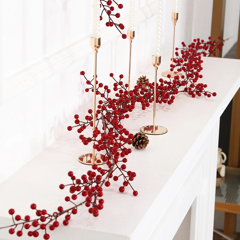 Faux Red Berry Garland