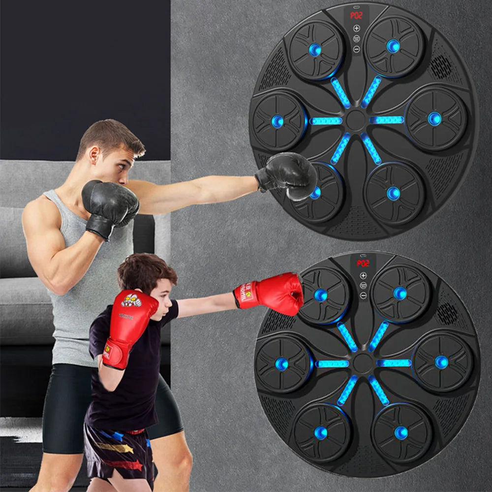 New Smart Music Boxing Machine Adult/Children Sports Fitness Boxing Trainer Home Exercise Response Training Boxing Wall Target