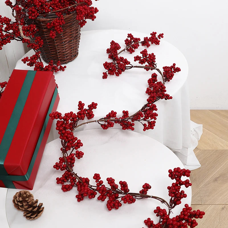 Faux Red Berry Garland