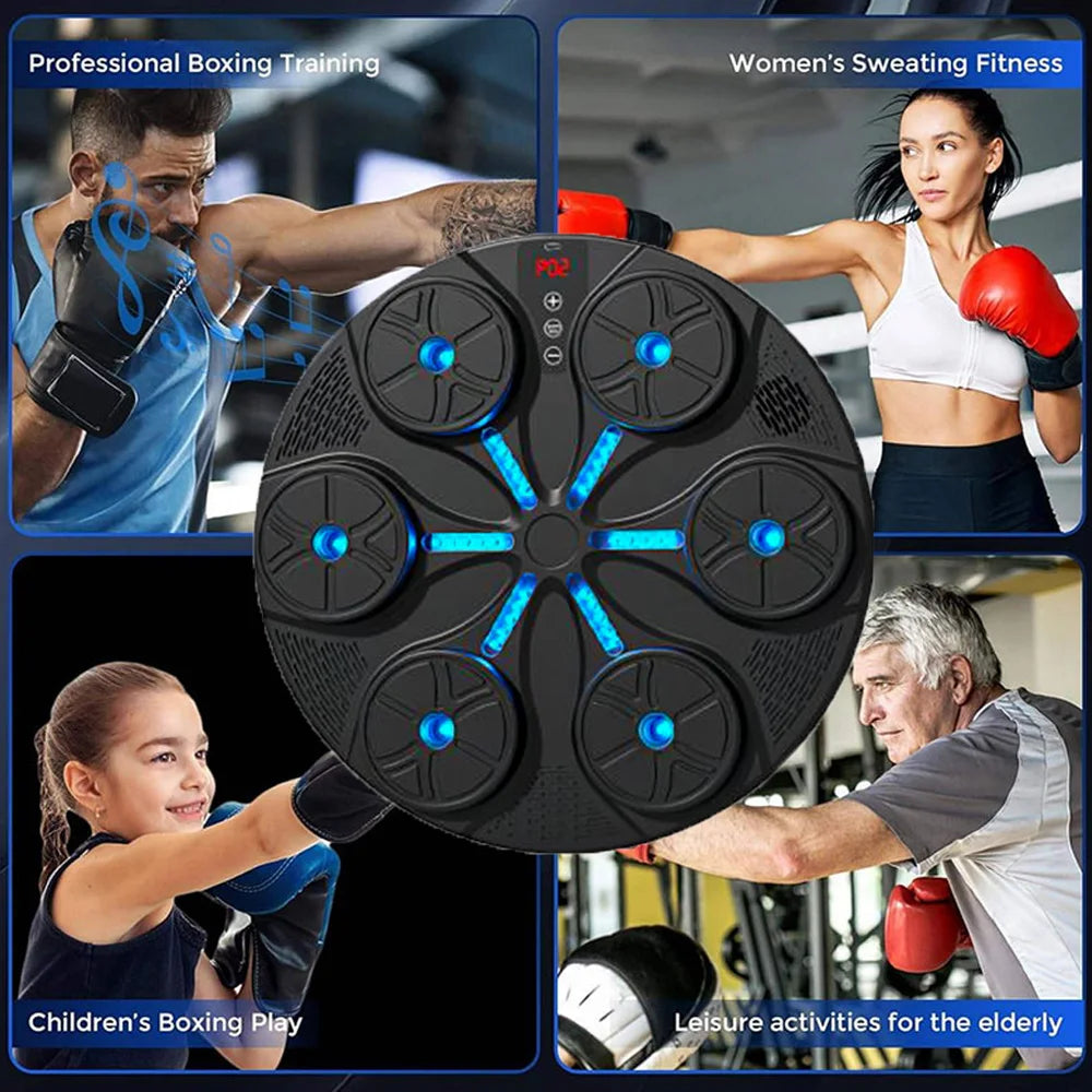 New Smart Music Boxing Machine Adult/Children Sports Fitness Boxing Trainer Home Exercise Response Training Boxing Wall Target