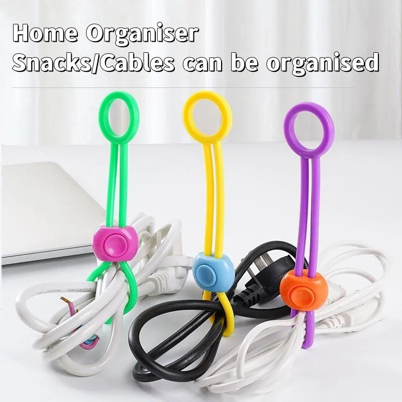 Food Bag Sealing Clip Adjustable Freshness Sealing Clips Multifunctional Sealing Rope Portable Cable Organiser Kitchen Gadgets