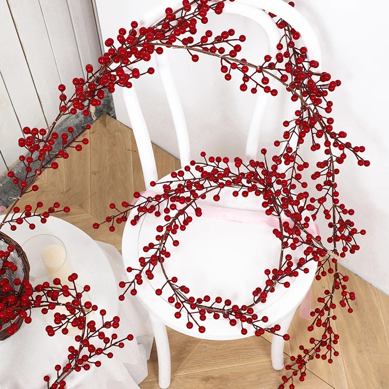 Faux Red Berry Garland