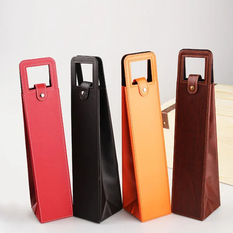 Wine Packaging Bags Gift Universal Packaging Leather Boxes Multiple Single Bottle Wine Glass Packaging Leather Bags