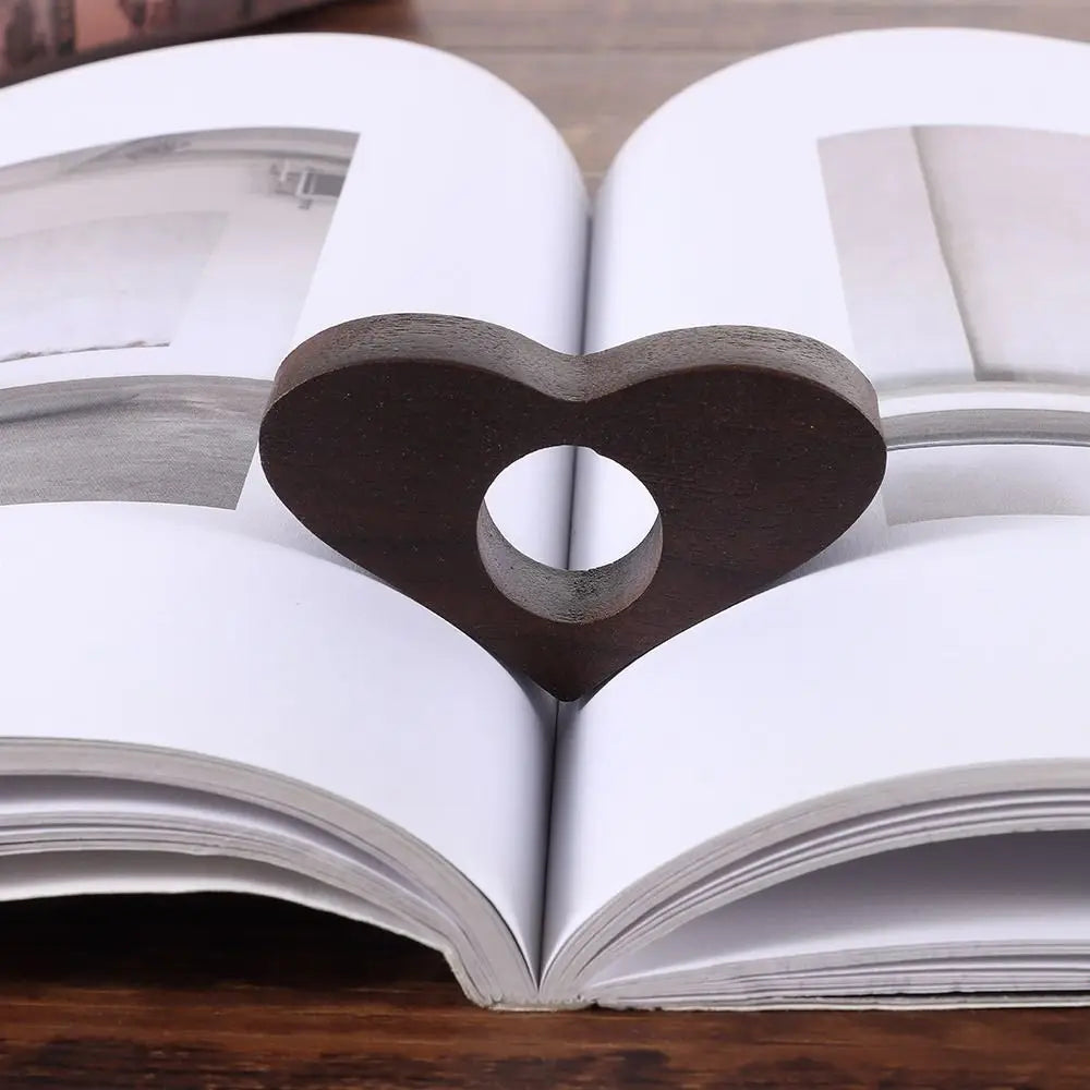 Wooden Thumb Bookmark One Hand Reading Ring Thumb Book Support Book Page Holder Page Turning Fixed Bookmarks for Reading Tools