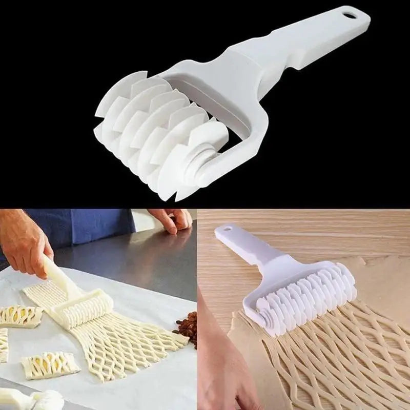 Lattice Embossing Dough Roller & Cutter