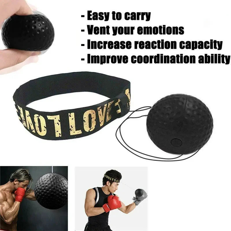 Boxing Punching Balls Head-mounted PU Speed Ball MMA Muay thai Training Hand Eye Reaction Home Sandbag Fitness Boxing Equipment