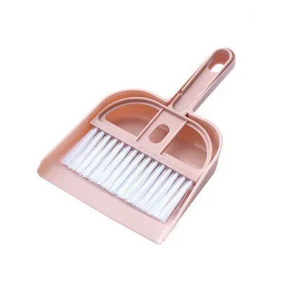 1SET Mini Desktop Sweep Cleaning Brush Keyboard Brush Cat Hamster Dustpan Small Broom Set Pet Professional Cleaning Tools