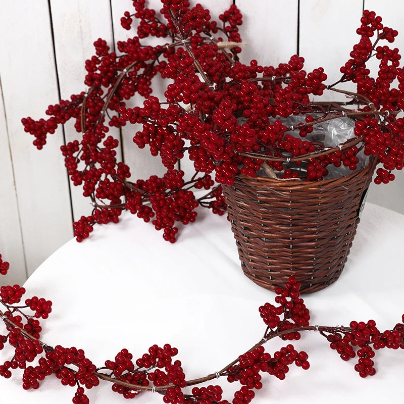 Faux Red Berry Garland