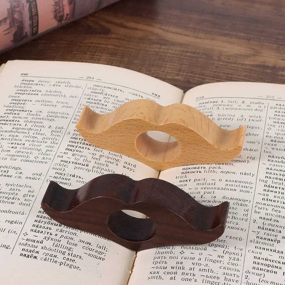 Wooden Thumb Bookmark One Hand Reading Ring Thumb Book Support Book Page Holder Page Turning Fixed Bookmarks for Reading Tools